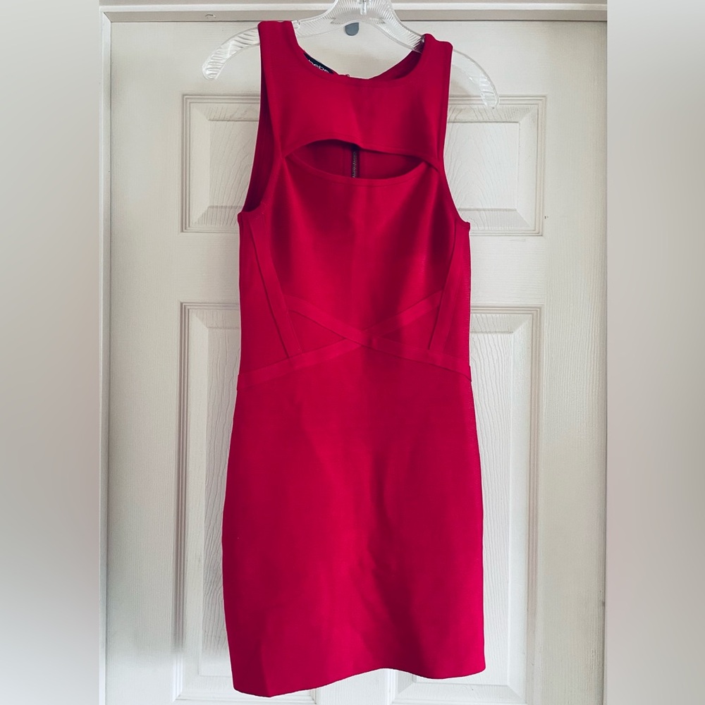 Bebe bandage dress with Keyhole Cutout - Picture 2 of 4